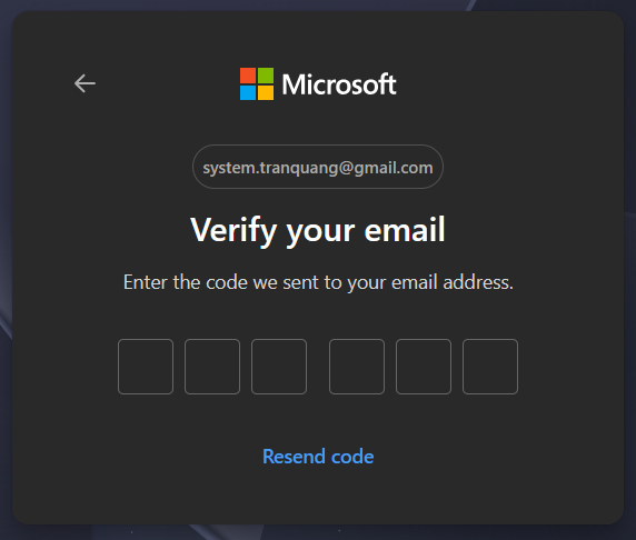 Verify code